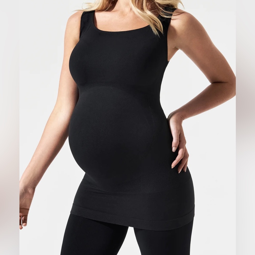 Blanqi black maternity support tank top